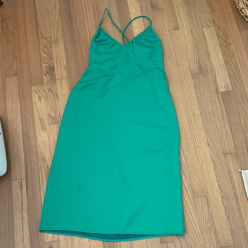 A New Day Green Strappy Midi Dress